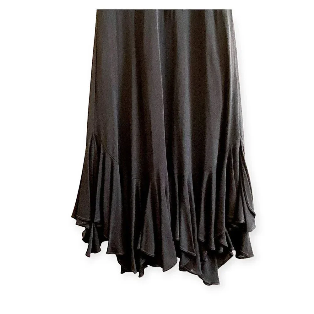 Paul and Joe Scoop Neck Ruffle Silk Maxi Dress, Size 38EU - Picture 8 of 13